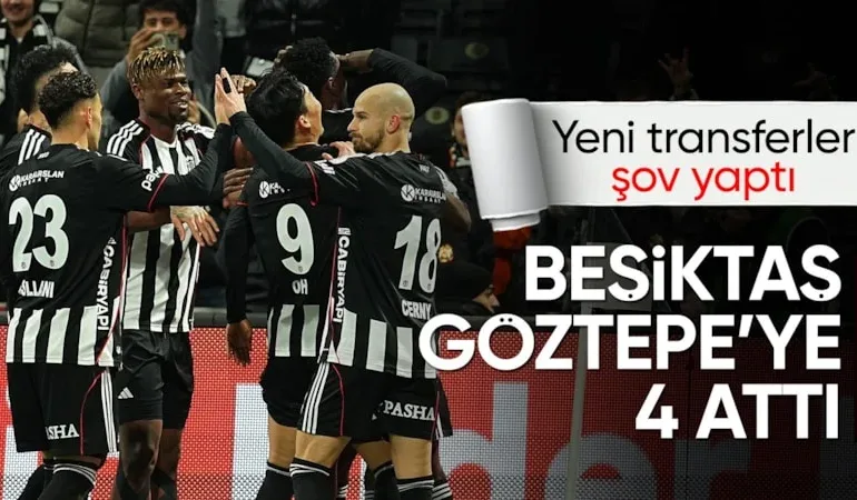 Beşiktaş’tan rahat galibiyet…